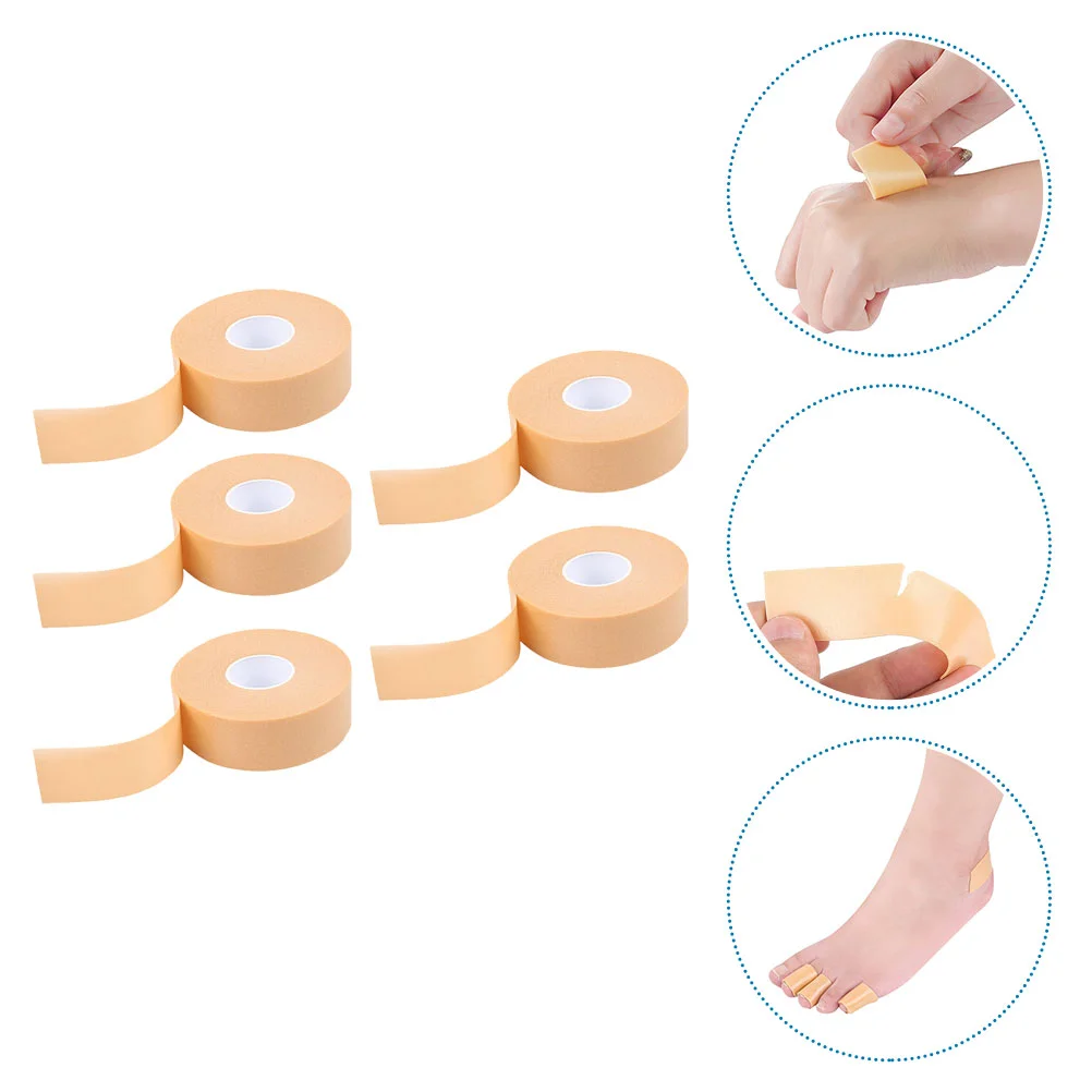 5 Rolls Heel Stickers Heels Feet Protector Rear High Pe Foam Non-slip Multi-use Protective