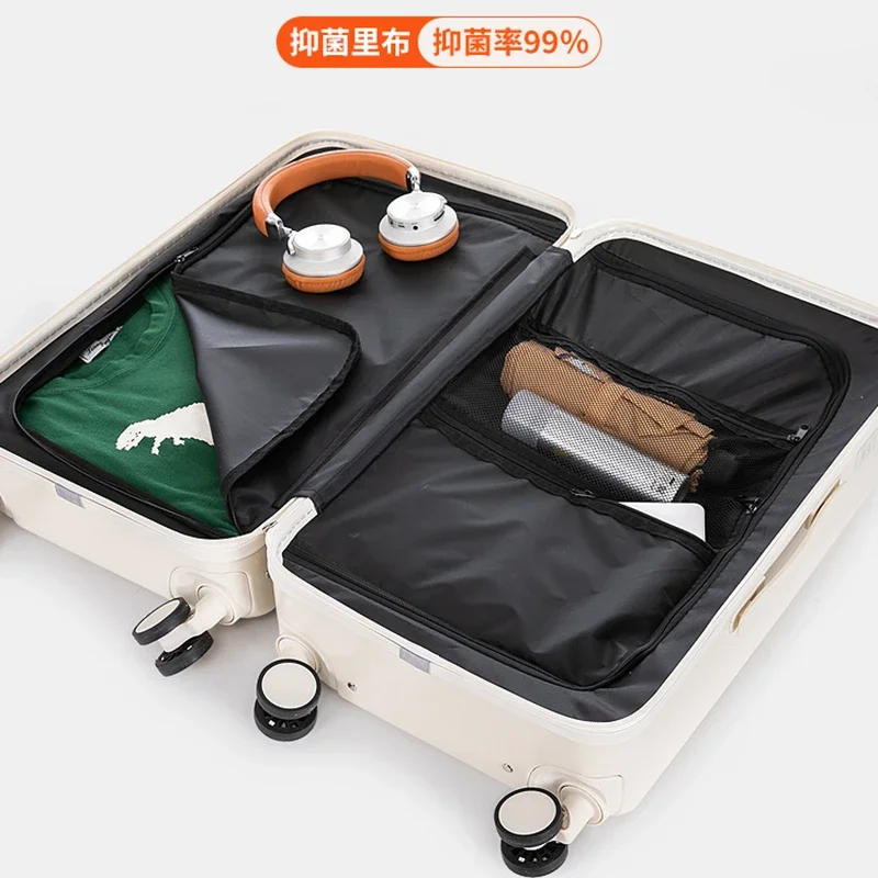 Wide Tie Rod Suitcase Women Man New Sturdy Thickened Durable Travel Luggage Multifunctional Large Capacity Password Travel Box