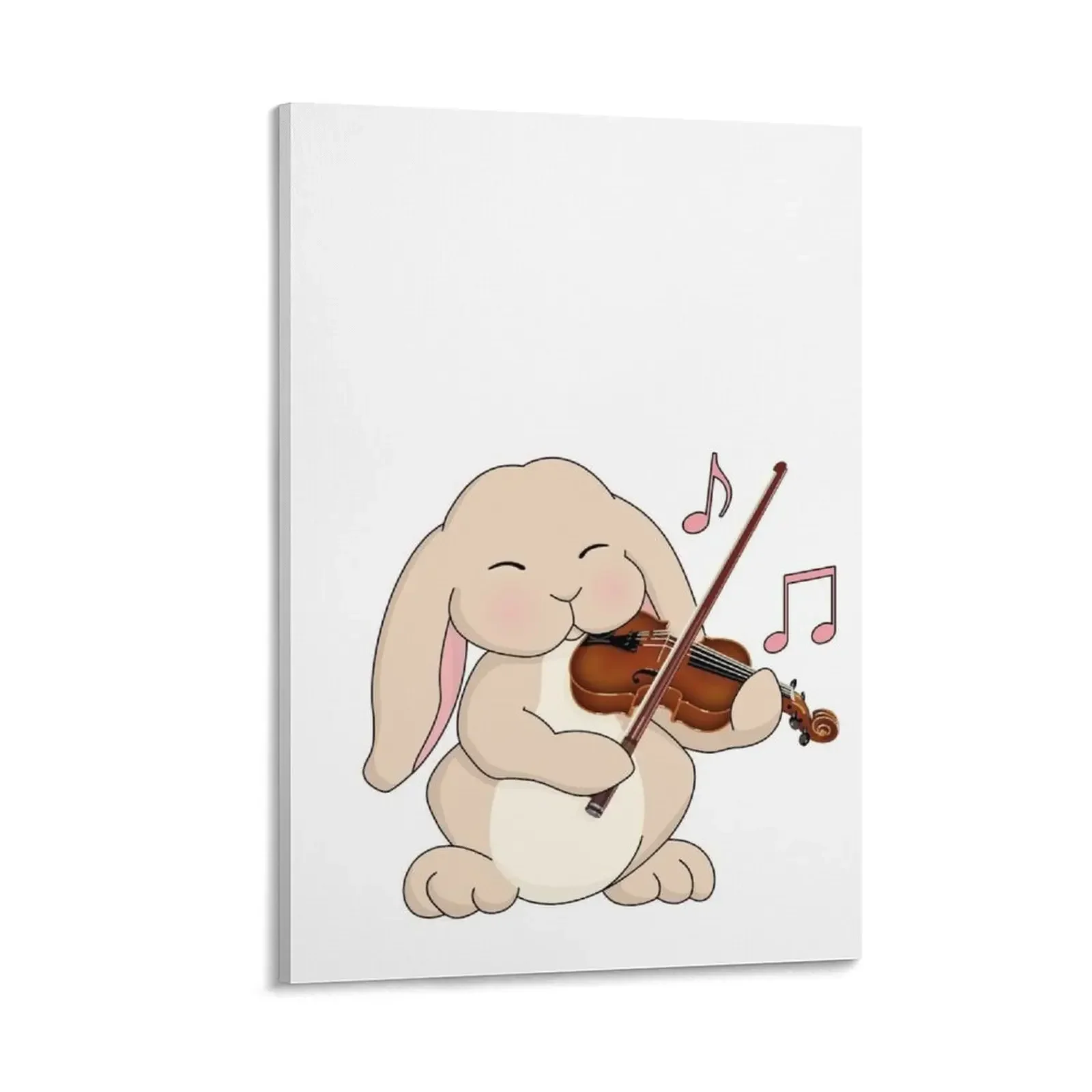 

Cute Rabbit Playing Violin Canvas Painting wall decoration painting decorative pictures for living room room decoration