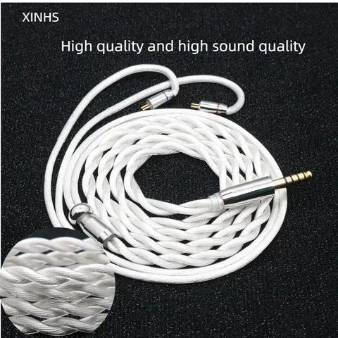 Cabo Coaxial XINHS K09 de 2 Fios, Liga de Cobre Puro 7N de Alta Pureza, Conectores Leeds para o Mercado Eletrônico