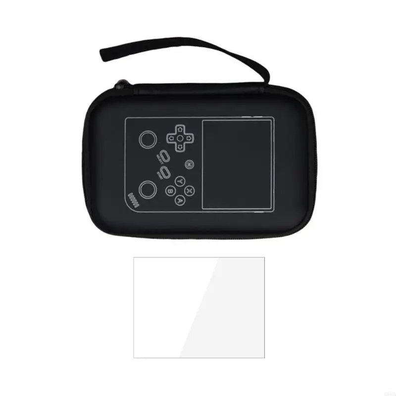 Shockproof carrying case and waterproof storage bag suitable For Anbernic RG35XX handheld game equipment.