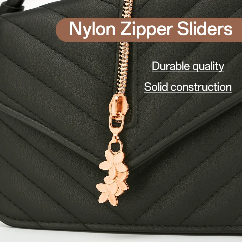 

2-10M 5# Nylon Zipper Tape with Zips Slider Clothes Bag Zippers By The Meter Zip Puller Repair Kit Garment Sewing Accessories