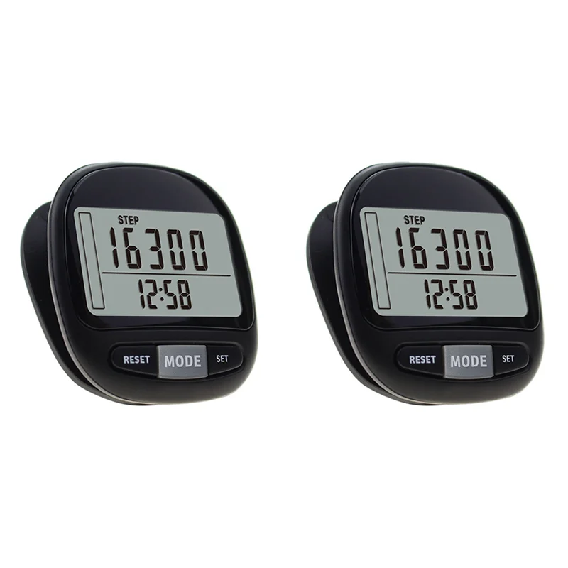 

TURE 2X 3D Pedometer For Walking With Clip And Strap,Calorie Counter, 7 Days Memory.For Men Women & Kids