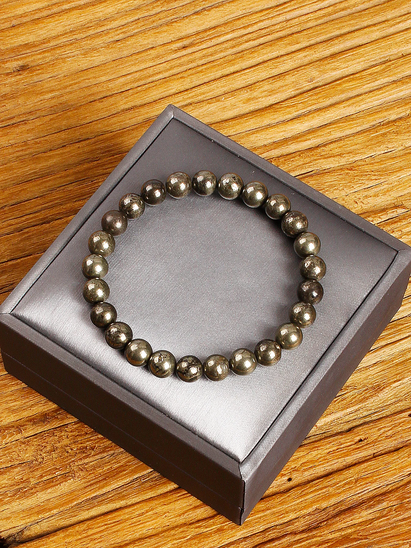 6/8mm Pyrite Bead Bracelet Attracts Wealth Boosts Confidence Protection Symbolizes Prosperity Success Natural Stone Jewelry Gift - Image 4