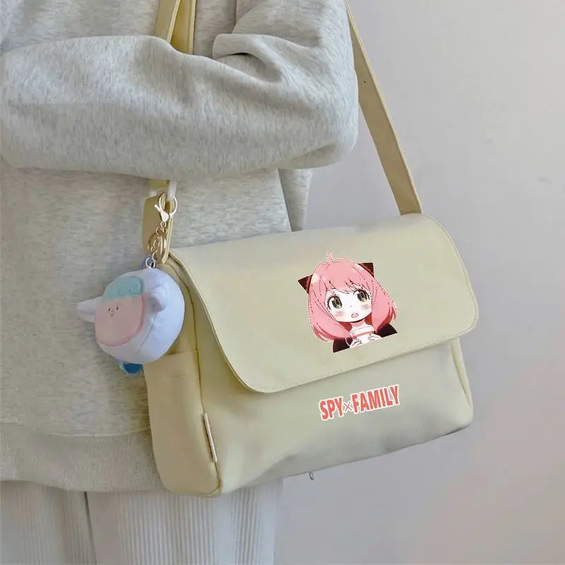 Spy X Family Single Shoulder Crossbody For Primary And Secondary Girls Cute Large Capacity School Bag Aniya Anime Merchandise