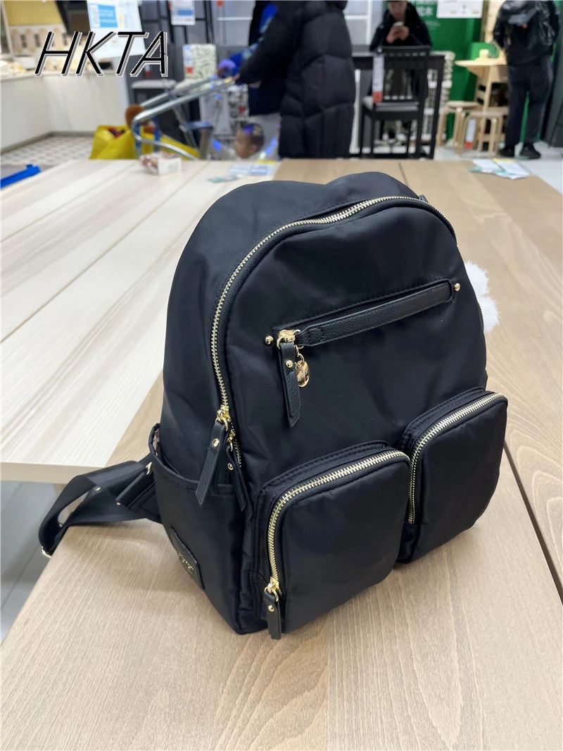 

Japanese Backpack Women and Men 2025 New Oxford Cloth Backpack Waterproof Nylon Cloth To Work Commuting Niche Black Casual Bag