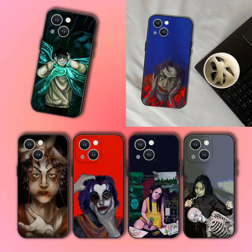 

No Im Not a H-Humans-S Phone Case For iPhone 17,16,15,14,13,12,11,Pro,XS,Max,XR,Plus,E,SE4,Mini Black Shockproof Soft Cover