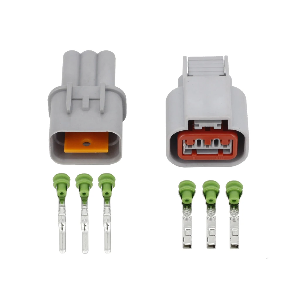 

10 sets 3 Pin Car Electrical Female And Male Plug Waterproof Auto Connector With Terminal And Seals DJ70310Y-2.2-11/21