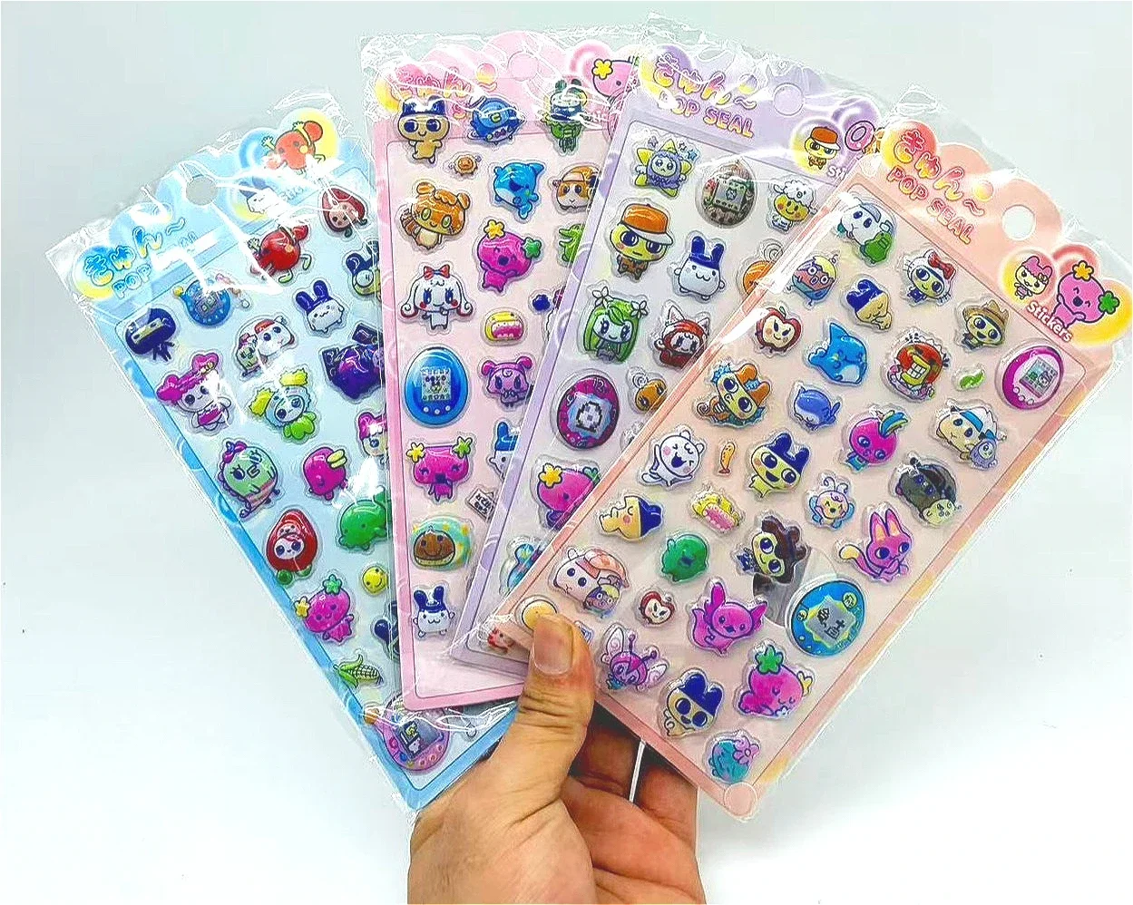 New 3D Relief Hollow Stickers - Cute Cartoon Anime Decals Waterproof for Kids Laptop Decor & Anime Fans Gift Presents