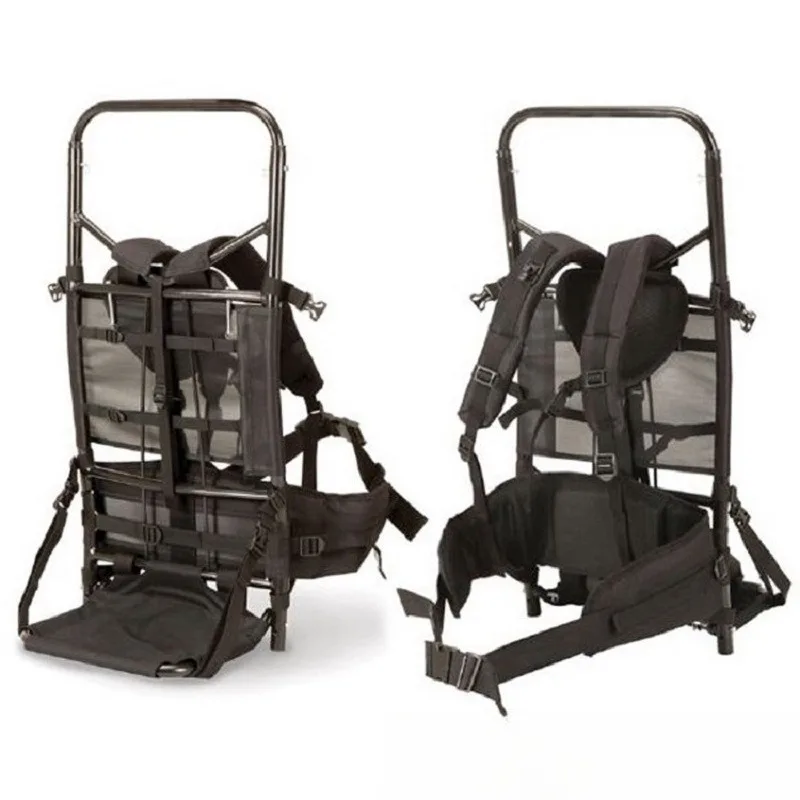 Camping Outdoor Hiking After Mountaineering Luggage Rack, Back Rescue Strap, Aluminum Rack Welded Waist Backpack