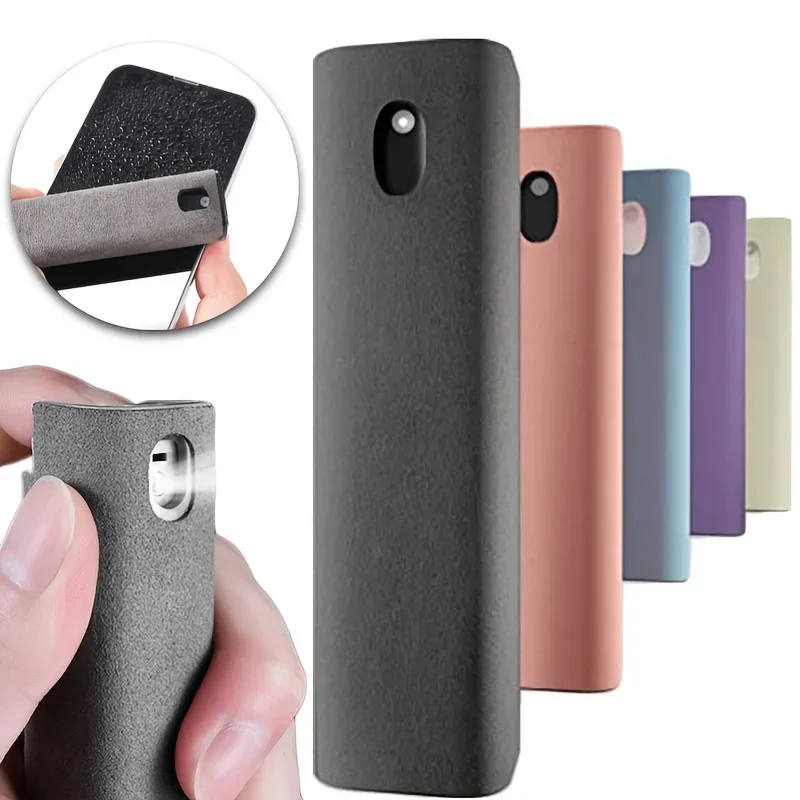 2 in 1 Microfiber Screen Cleaner Spray Bottle Set Mobile Phone Computer Microfiber Cloth Wipe Iphone Cleaning Glasses Wipes for