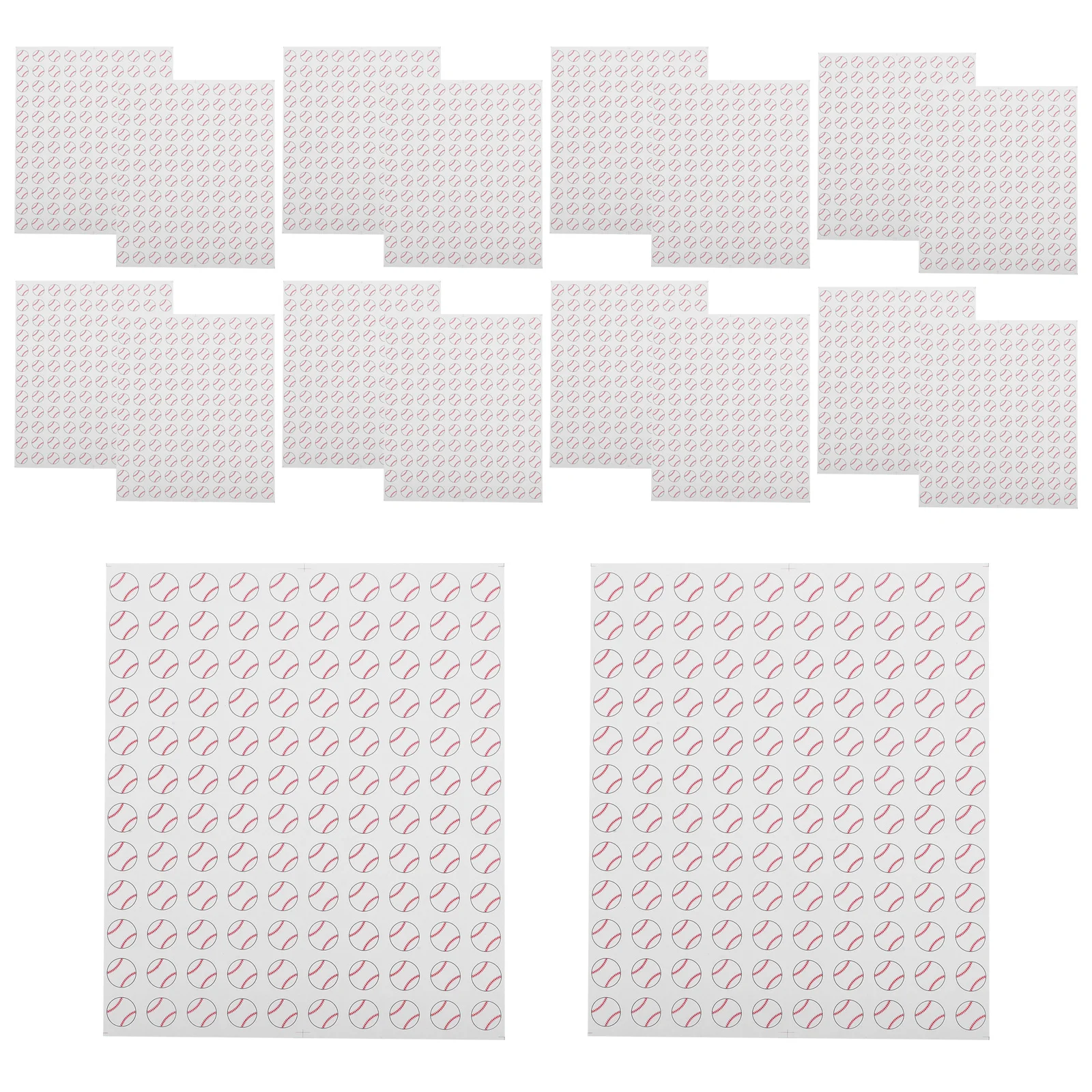 20 ورقة تسميات البيسبول ملصقات الرياضة الطباعة الشارات Diy بها بنفسك سكرابوكينغ الديكور الكرة موضوع لاصق الحفلات السائبة الصغيرة