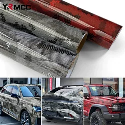 Carbon Fiber Vinyl Wrap PET Car Stickers Python Camouflage Vinyl Wrap Film Car Body Stickers Adhesive Vinyl for Car Accessories