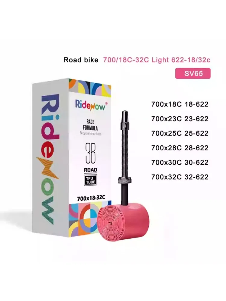 AliExpress Ridenow Upgraded Metal Nozzle 700c Tpu Inner Tube External Thread Tube 700x18-32c Road Bike Removable Valve Cores Inner Tire
