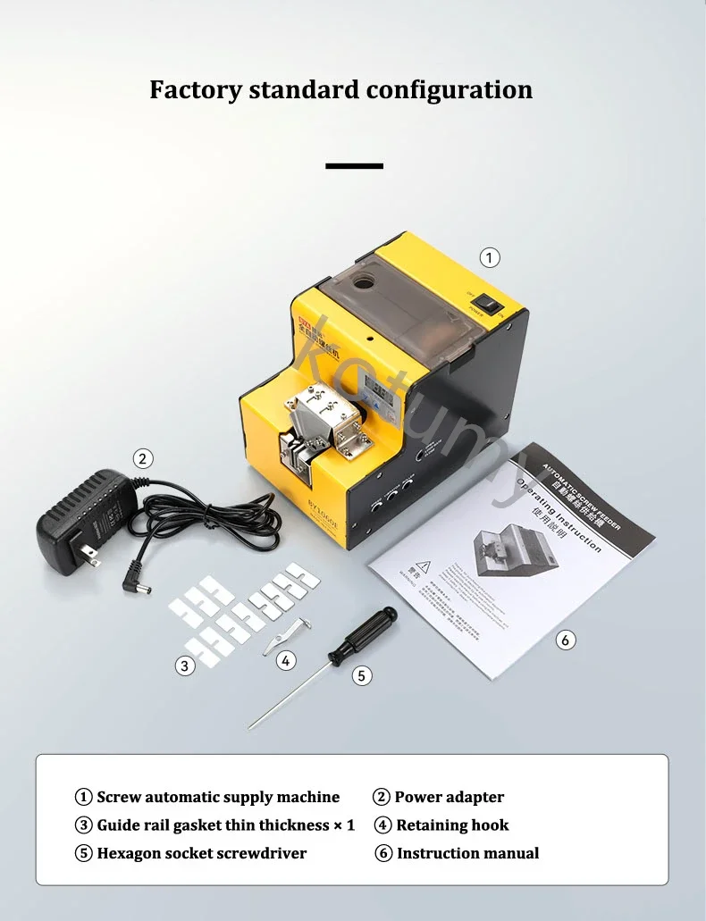 Auto Screw Arranger Feeder Machine for SMT/Assembly Line - Fully Automatic Screw Conveyor with Counting Control - Factory Supply
