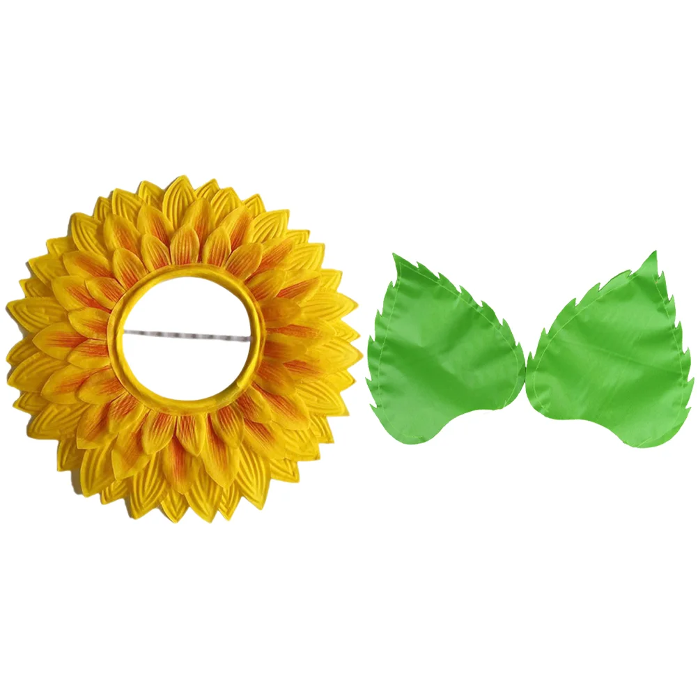 

Headdress Sunflower Headpiece Kit Costume Kids Outfits Party Favors Headgear Hat Halloween Accessories Man