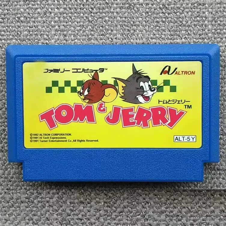 Tarjeta de videojuego Tom & Jerry para consola FC de 60 pines