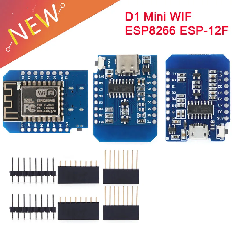 ESP8266 D1 Mini WIFI Development Board ESP-12F CH340G CH340 V2 Usb Wemos D1 Mini Nodemcu Lua Iot Board 3.3V Met Pins