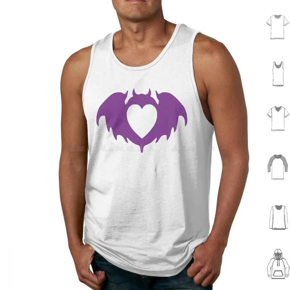 Clandestine Bat Heart-Purple Tank Tops Vest Sleeveless Clandestine Industries Clandestine Industries Bat Heart Pete Wentz