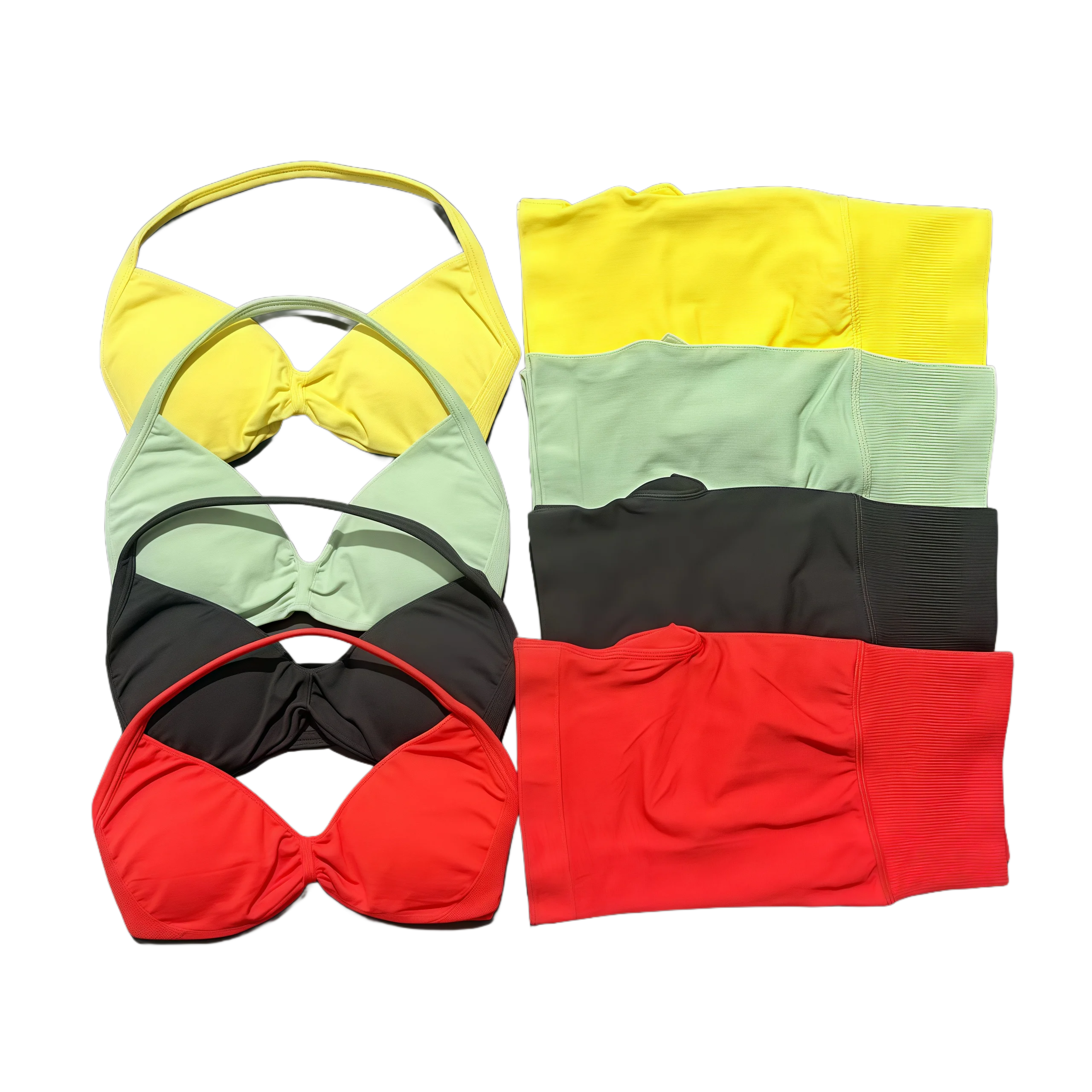 Novo 2 pçs yoga terno de fitness feminino sem costura rendas sutiã de yoga superior cintura alta treino scratch shorts terno esportivo terno de fitness