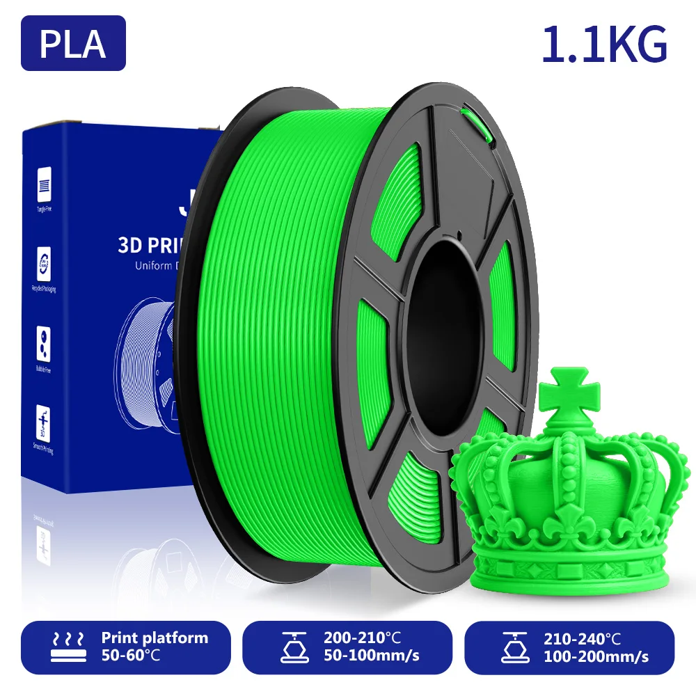 JAYO 1 Rolle PETG/ABS/PLA/PLA Transparentes Regenbogen 3D-Drucker-Filament 1,75 mm, blasenfrei und ungiftig, 3D-Druckmaterialien für 3D