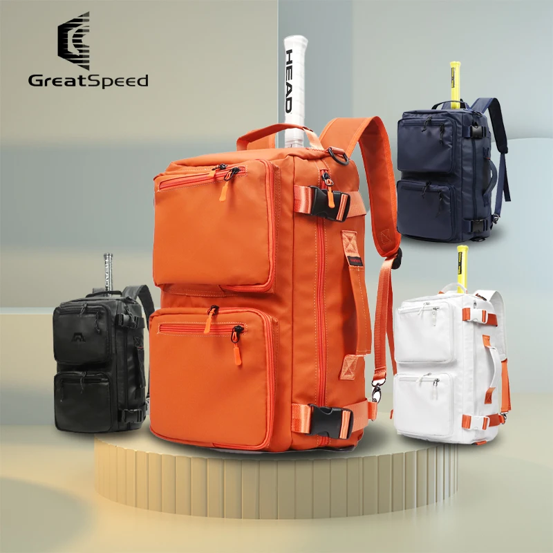 

Greatspeed Padel Bag Beach Tennis Bag Men Women's Gym Bag Sneakers Backpack Shoulder Handbag Multination with Shoe Compartment