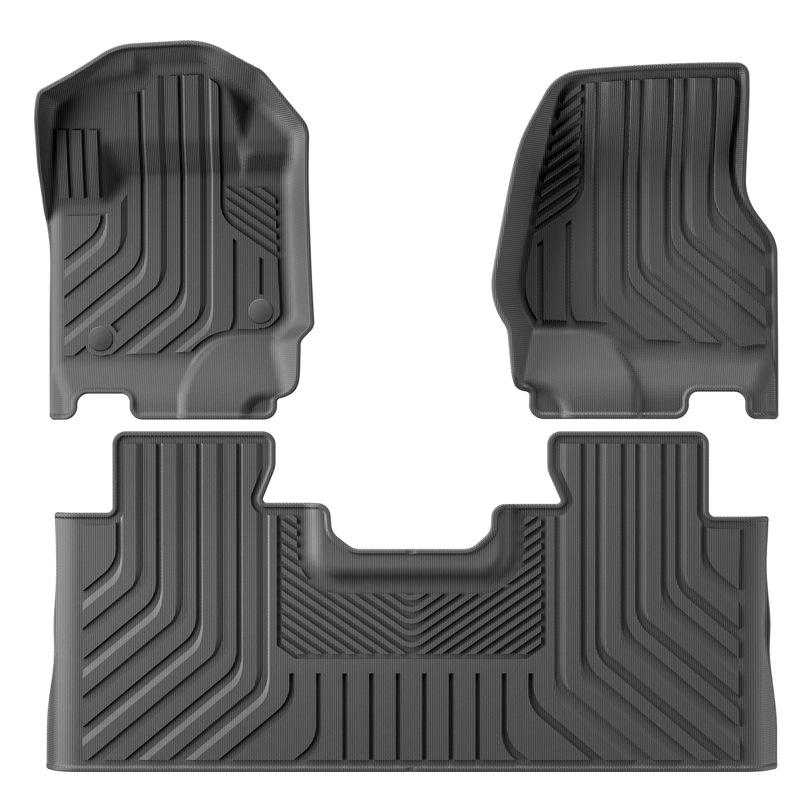 ZUNDUO for Ford F-250 F-350 F-450 2023 2024 TPE 3D Car Floor Mats Left Rudder All Weather Waterproof Black