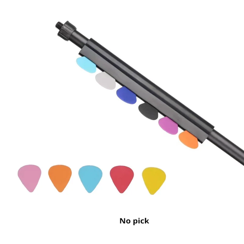 -ABGQ Pick Clip Microphone Stand Pick Clip Guitar Pick Storage Seat, Can Be Fixed To Microphone, Music Stand