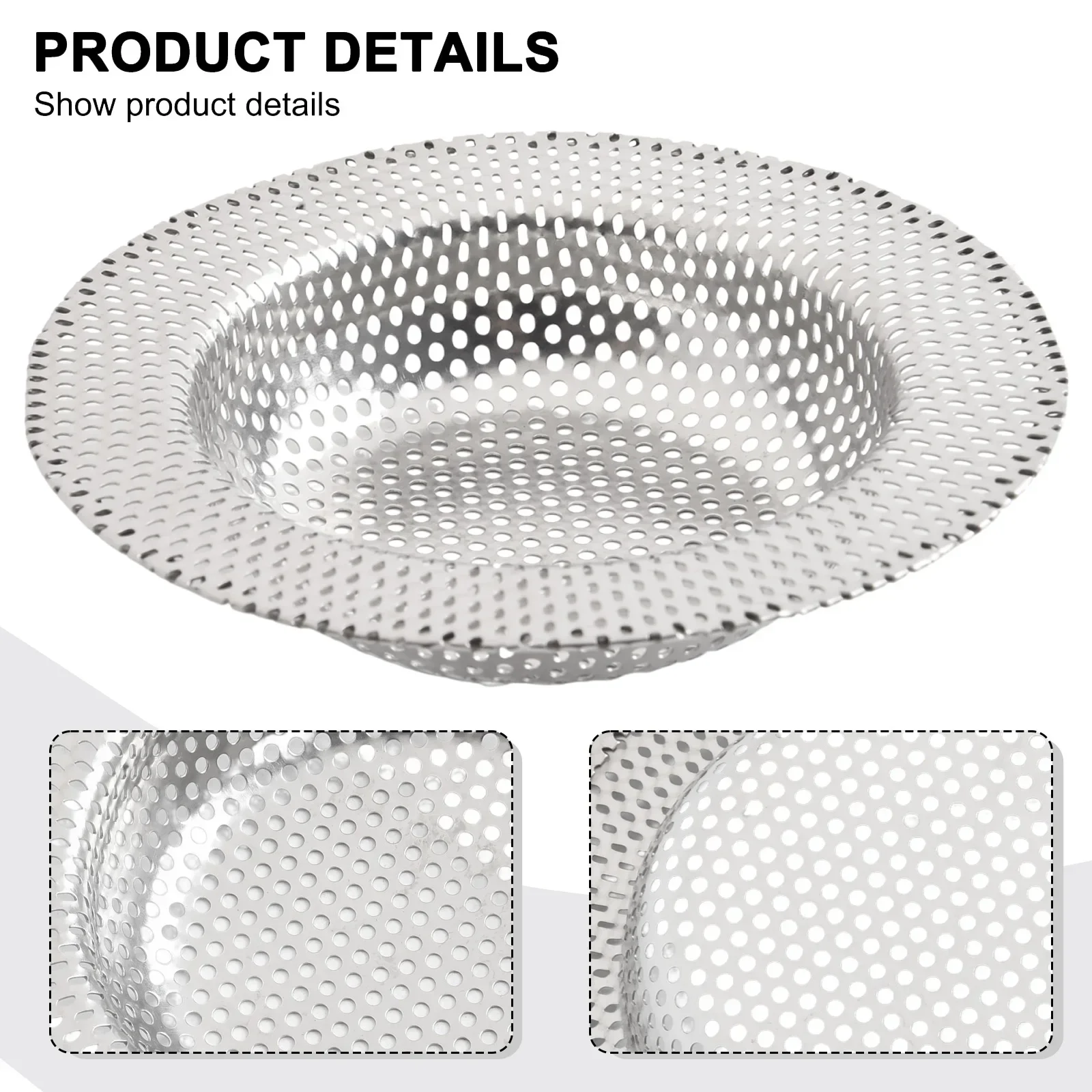 1pc tappo di scarico per filtro lavello in acciaio inossidabile tappo raccogli capelli tappo scorie per alimenti scolapiatti cucina accessori per il bagno