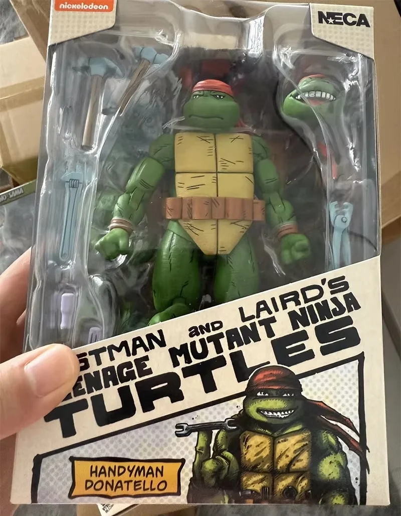 

TMNT Фигурка Donatello Черепаха-ниндзя, фигурка NECA 54458, аниме-модель, периферийные 7-дюймовые фигурки, оригинальный подарок