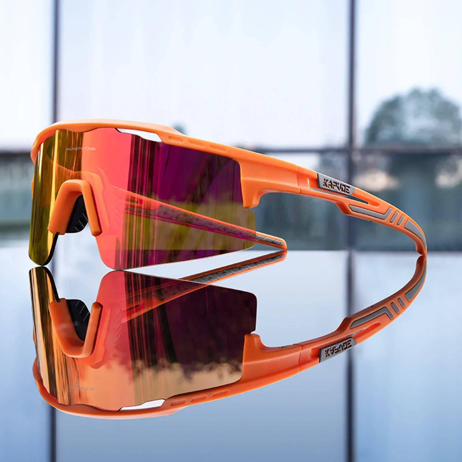 Kapvoe Photochrome Radfahren Gläser MTB Reiten Skating Sonnenbrille UV400 Polarisierte Angeln Schutzbrillen Mann Frau Fahrrad Brillen