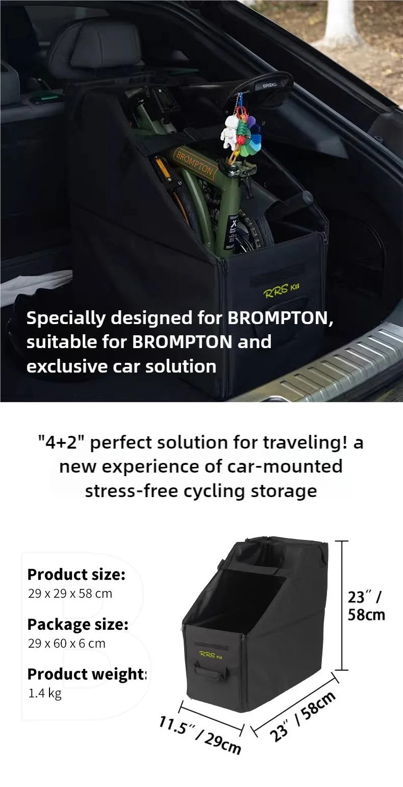 RRSKIT Neue Klapp Fahrrad Lagerung Box Für Brompton 14-16 zoll Für Dahon Ruhm 18-22 Zoll fahrrad Klapp Lagerung Staubdicht Tasche – Detail 16