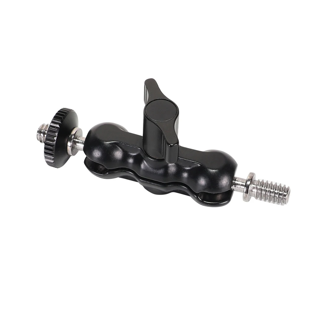 Universeller magischer Arm mit kleiner Kugelkopf-Monitor halterung Doppel 1/4 "Schraube für Sony Canon Kamera Zubehör Stativ Telefon clip – Detail 9