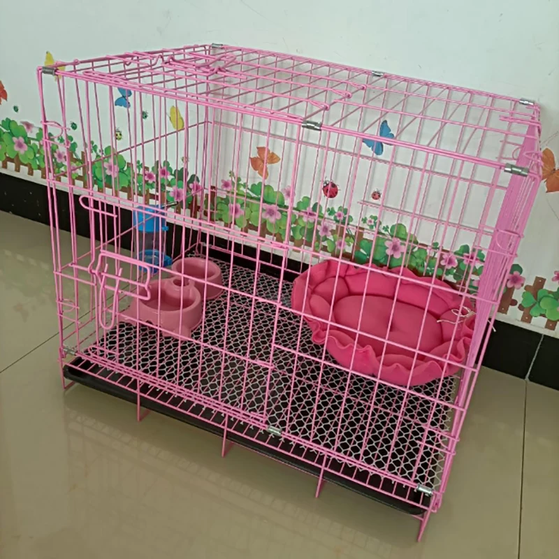 Small Indoor Pet House Iron Metal Cat's House Puppy Fence Cats Accessories Pets Dog House Outdoor Beds and Furniture Supplies