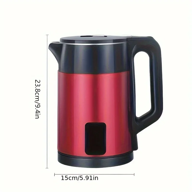 Electric Kettle,LCD Screen Multifunctional Automatically Powers Off When Opened,Double Layer Anti Scald 304 Stainless Steel Body