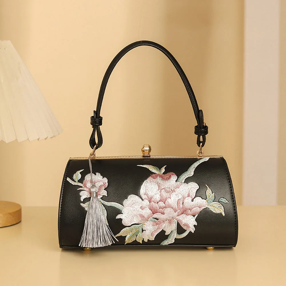 Retro Vintage Style Embroidery Clutch Ladies Party Evening Bag Chain Strap Shoulder Bags Ethnic Wedding Purse for Women