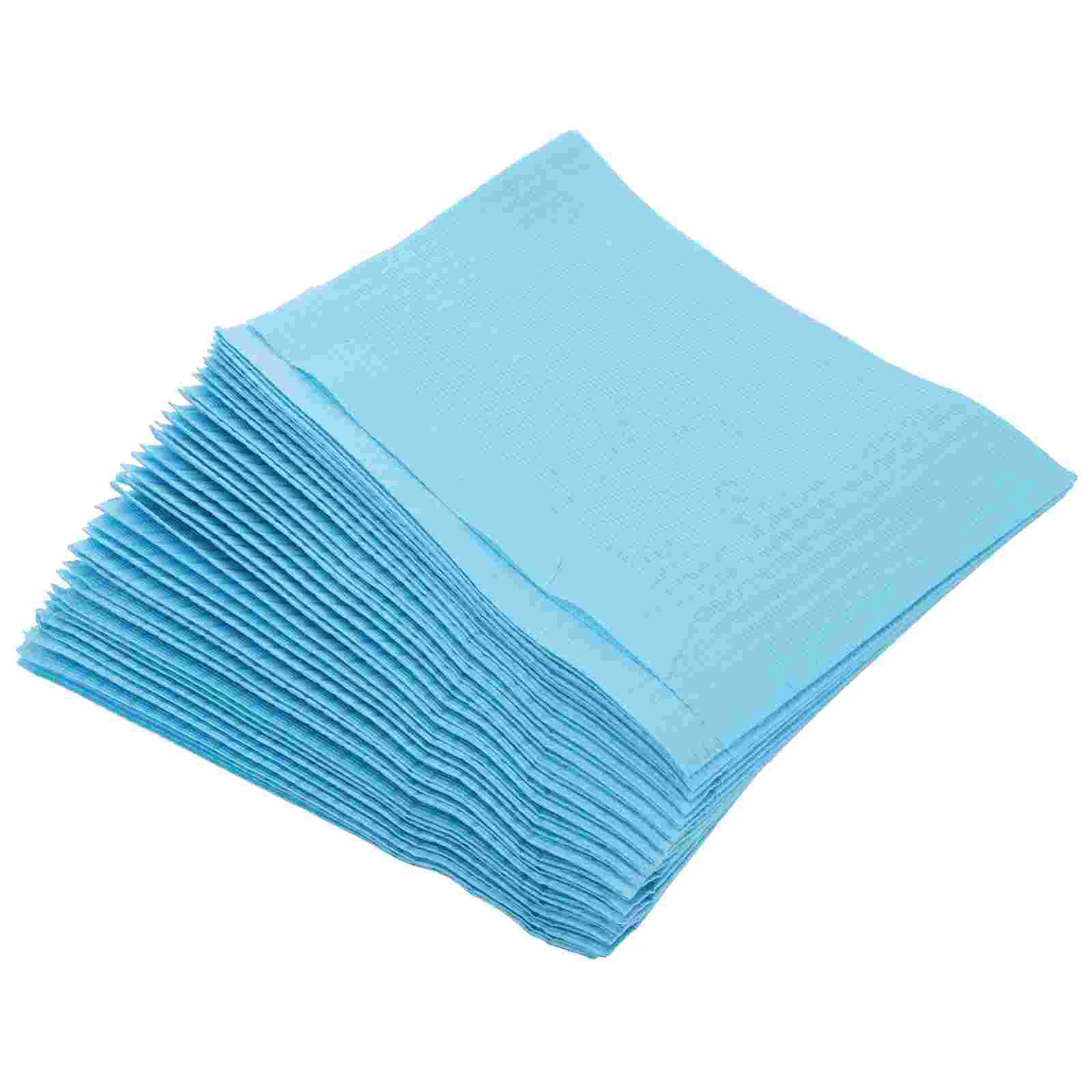 

125 Pcs Nail Table Packing Paper Salon Manicure Tool Practice Mat Pads Water Proof Waterproof Blue