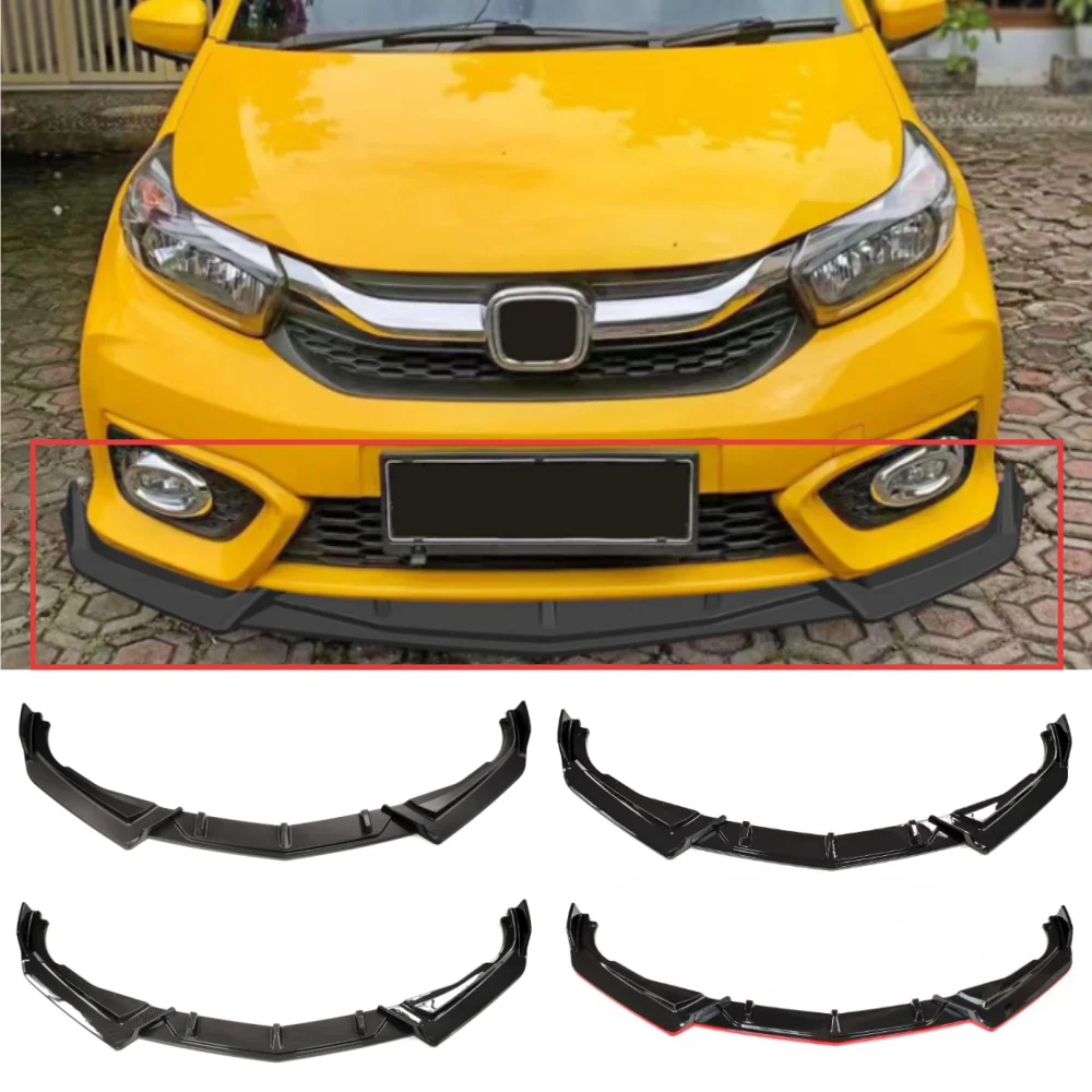 

Для Honda BRIO 2018-2022 автомобильный передний бампер нижняя губа в стиле постоянного тока спойлер сплиттер
