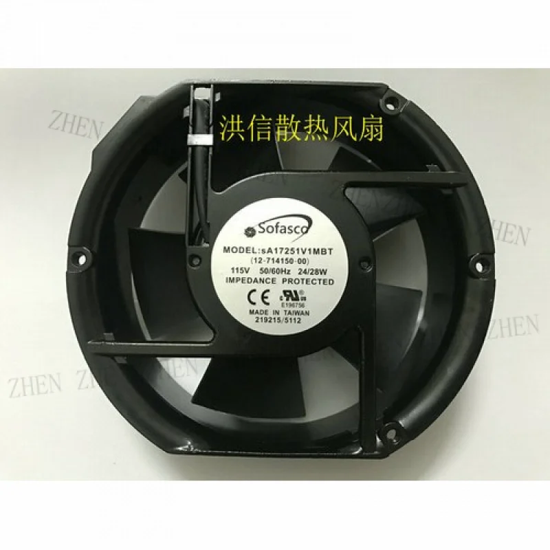 

Y 1pcs FOR SOFASCO SA17251V1MBT 115V 50/60HZ 24/28W 172*51MM fan
