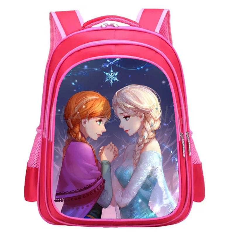 16 inch Mochila Kpop Frozen Elsa Princess School Bag For Kids Girls Book Backpack Children School Bag College Schoolbag Travel