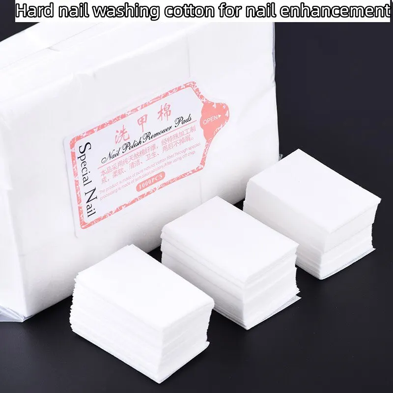 100/180/200/1000pcs Lint Free Nail Wipes Nail Polish Remover White/Pink/Blue Cleaning Wipes UV Gel Polish Paper Pads Nail Art