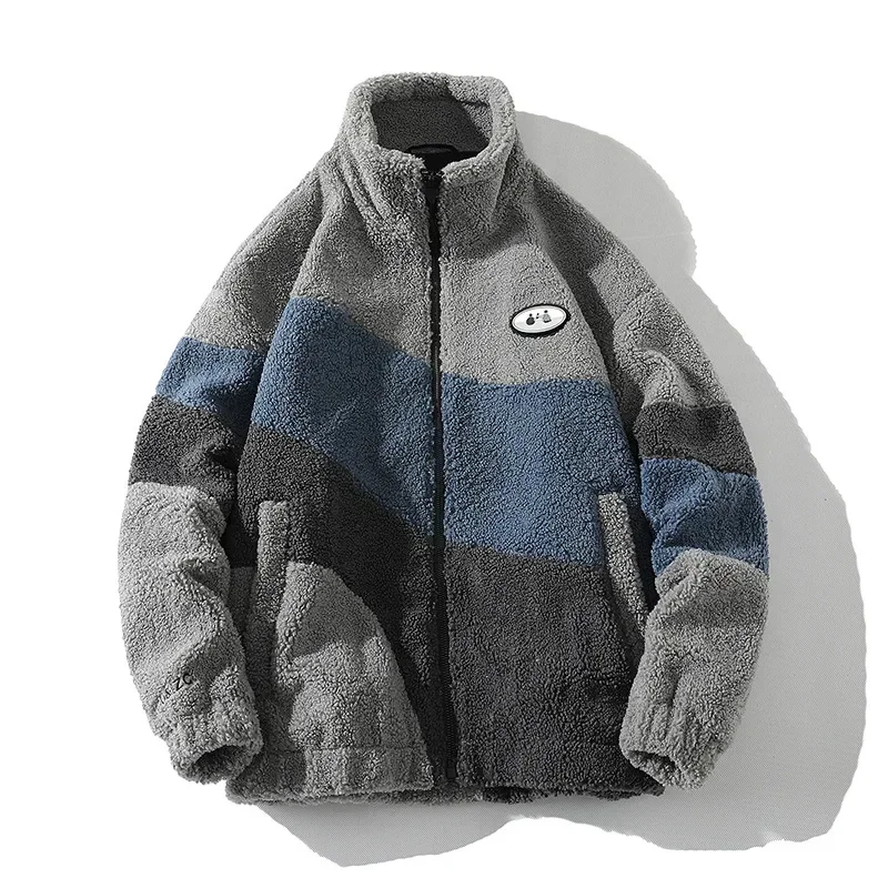 MLSJSHIQI Parka Homme Taille Plus Contraste 4