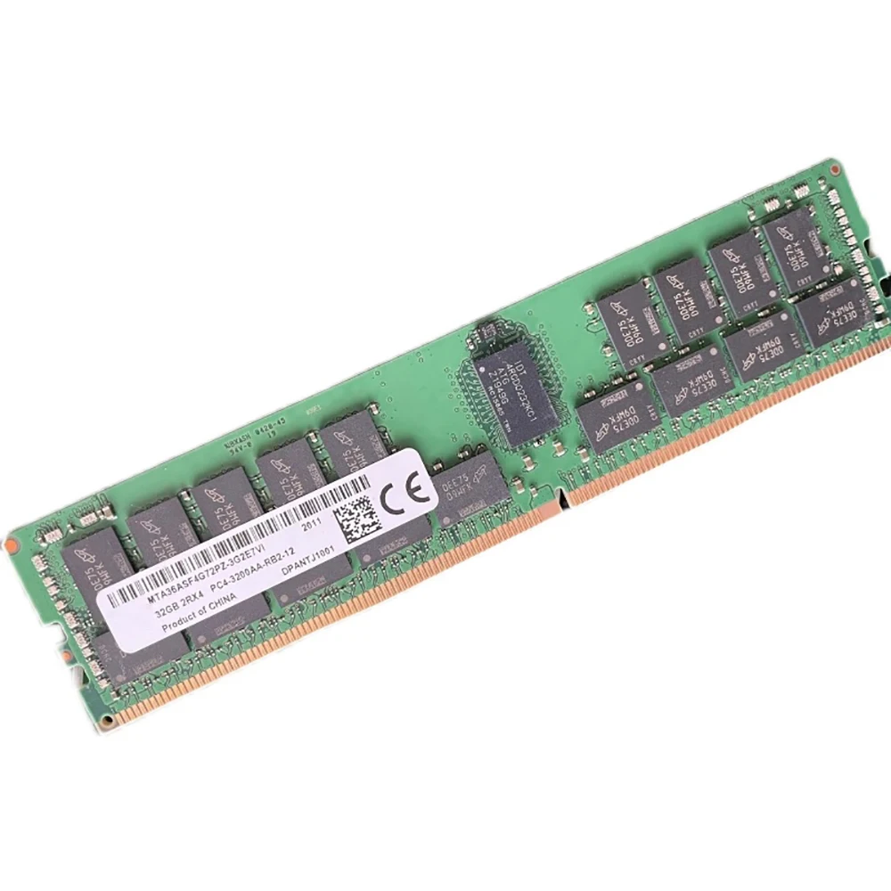 1PCS Server Memory For MT RAM 32GB 2RX4 DDR4 3200 PC4-3200AA-R MTA36ASF4G72PZ-3G2E7