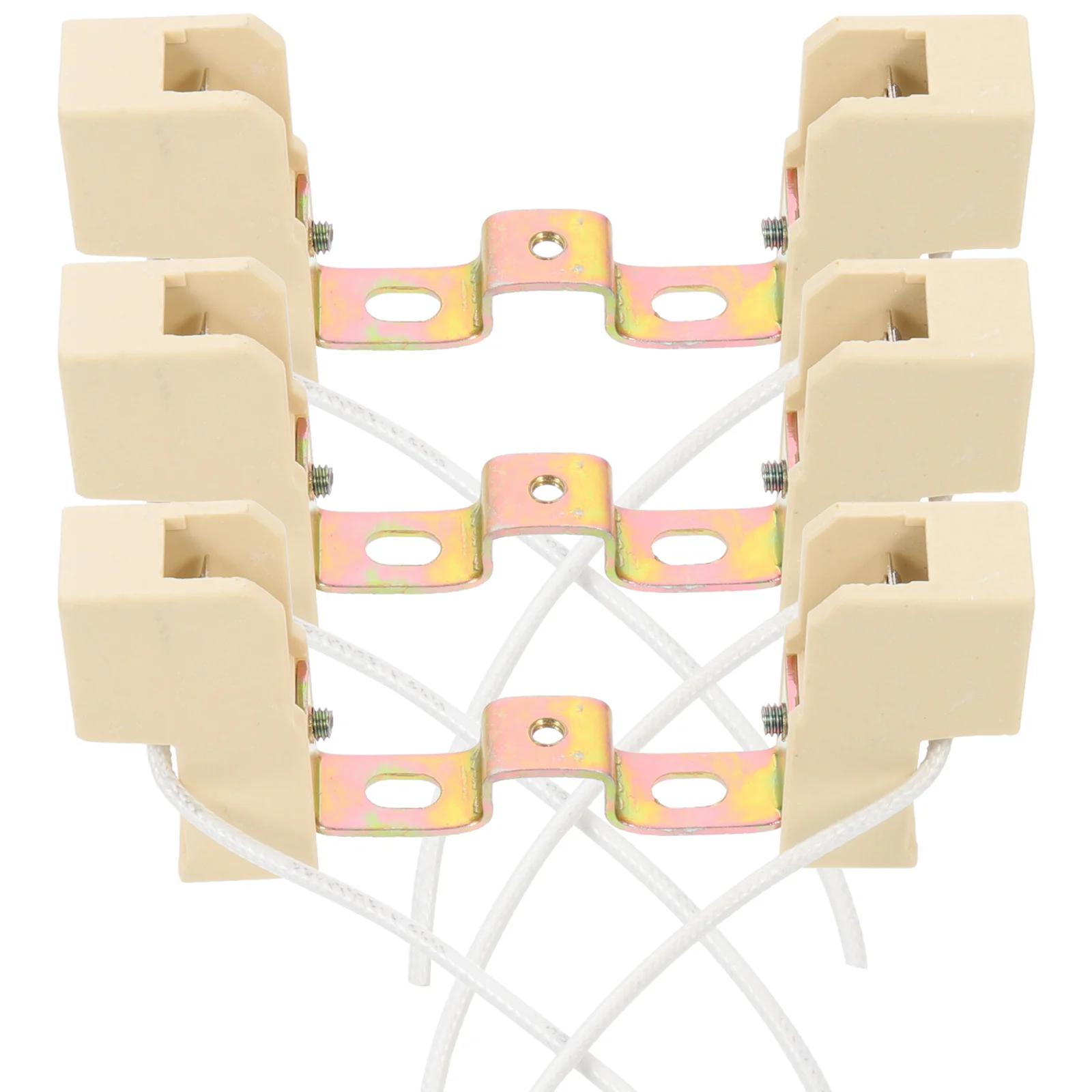 

3Pcs 78mm Double Ended Lamp Holder Ceramic Light Socket Suitable Flood Lights Street Lights Double Light Socket