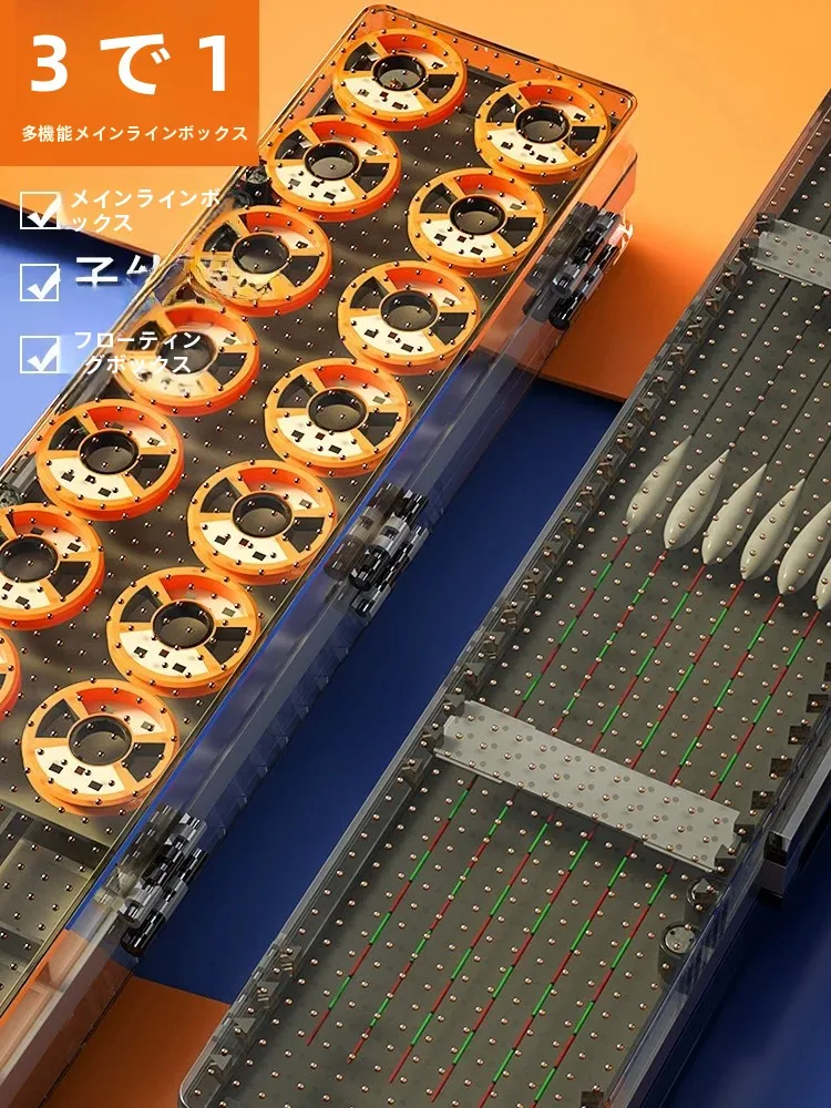 大容量スリーインワン釣り糸ボックス-メインラインフロートセット-3層式釣り道具ボックス-多機能釣りフロートボックス