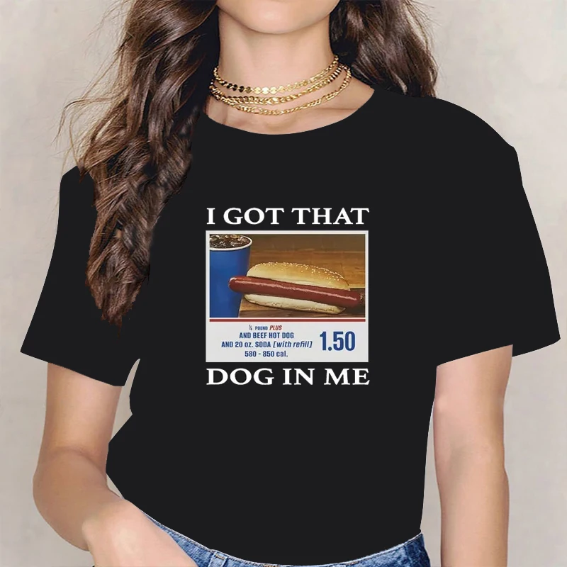 Plus Size,Женская футбольная рубашка большого размера с милым принтом «I Got This Dog in Me», свободная посадка