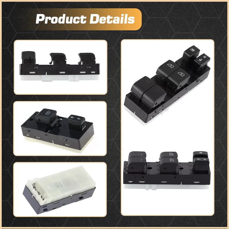Interruptor de Control de ventana principal eléctrico LHD para Infiniti EX35 EX37 2008-2014 Nissan Altima L32 MK4 2007-2012 25401-ZN50C 14 + 2 pines