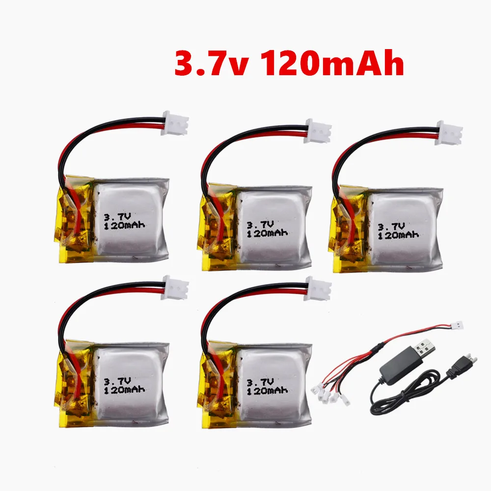 3.7V 120mAh Battery and Charger For Wltoys V272 V282 V292 for Hubsan Q4 H111 Mini RC Quadcopter LI-PO Lipo battery