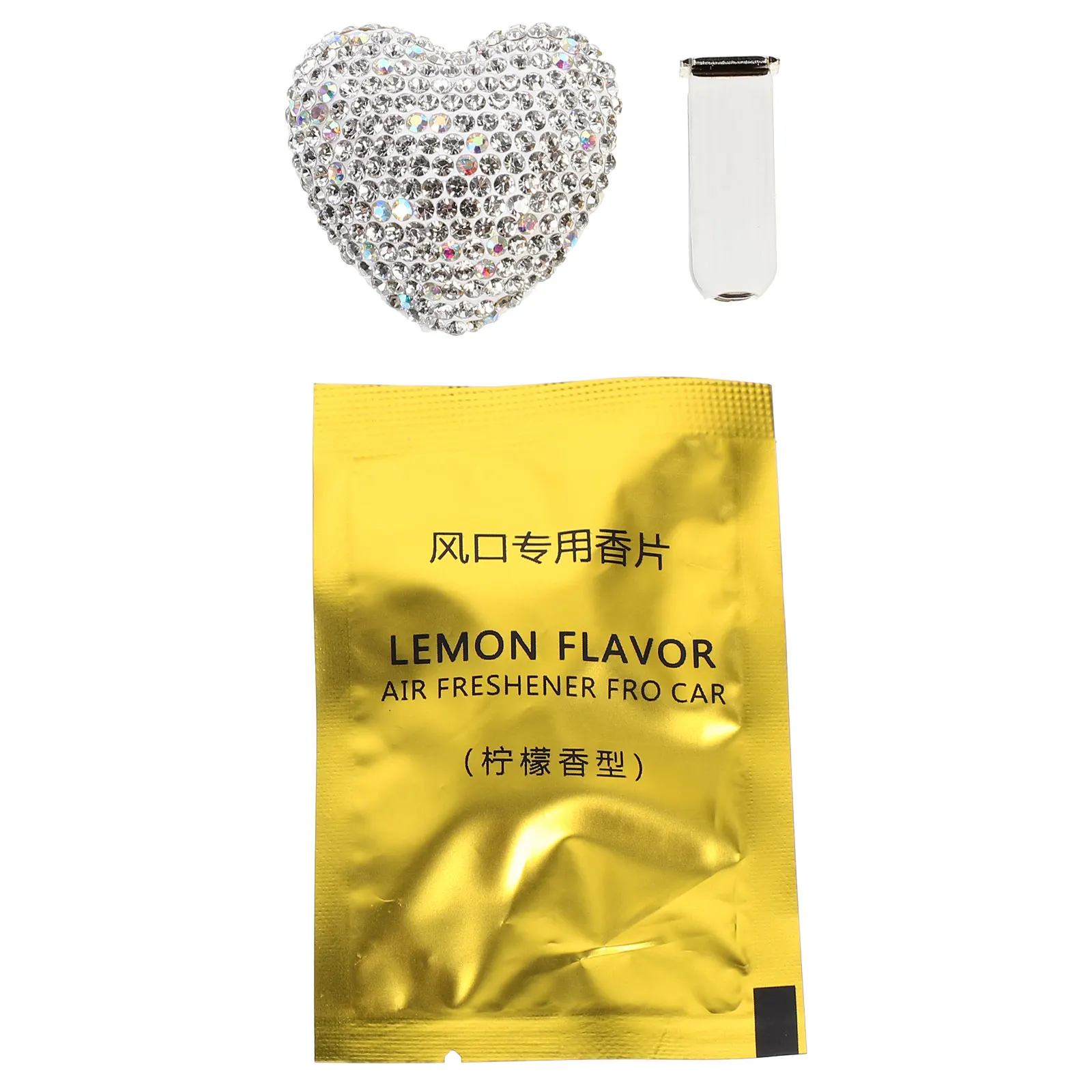 

1pc Car Perfume Clip Shiny Diamond Aromatherapy Air Vent Decor Crystal Rhinestone Fragrance Clip Stress Relief Car Accessories