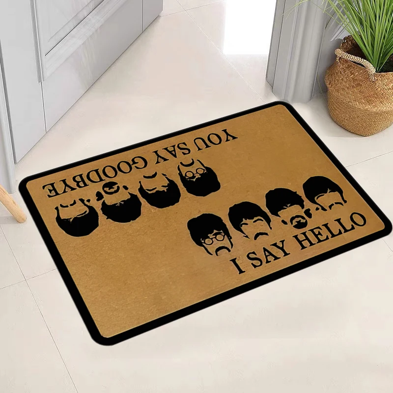 Chic 'So Long, Hello' Welcome Mat - Stain & Dust Resistant,Perfect for Indoor/Outdoor Entrances, Bedroom, Kitchen Decor